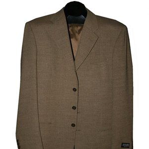 Men's Jacket 4 Button, 100% Wool Made In Italy